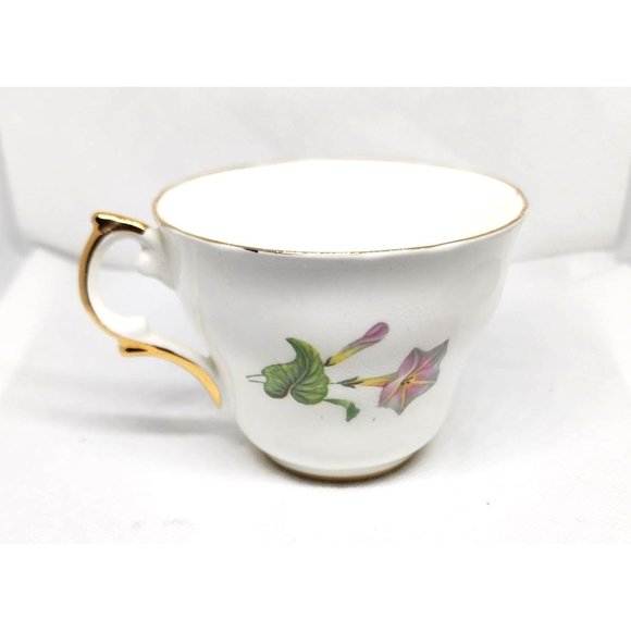Regency Genuine Bone China Gold Trim Teacup: Rare Collectible Floral Design - Picture 2 of 14